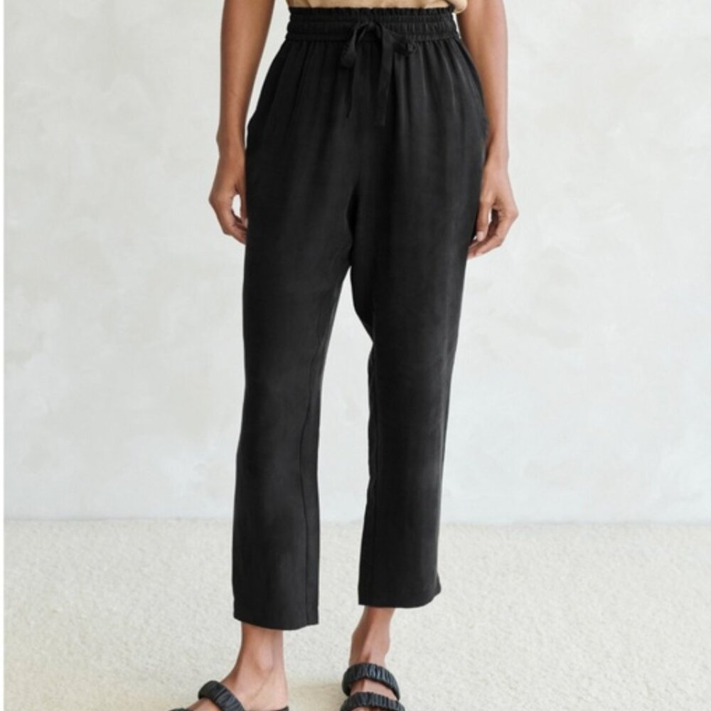 Jenni Kayne Women's Rio Trousers Lightweight Viscose/Silk Ankle Pants